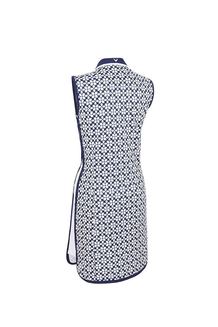 Picture of Callaway zns Ladies Geo Printed Shirt Tail Dress - Peacoat 410