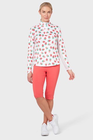 Picture of Callaway Zns Ladies Pull on City Shorts - Geranium 692 - XS ONLY