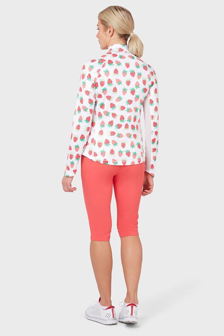 Picture of Callaway Zns Ladies Pull on City Shorts - Geranium 692 - XS ONLY