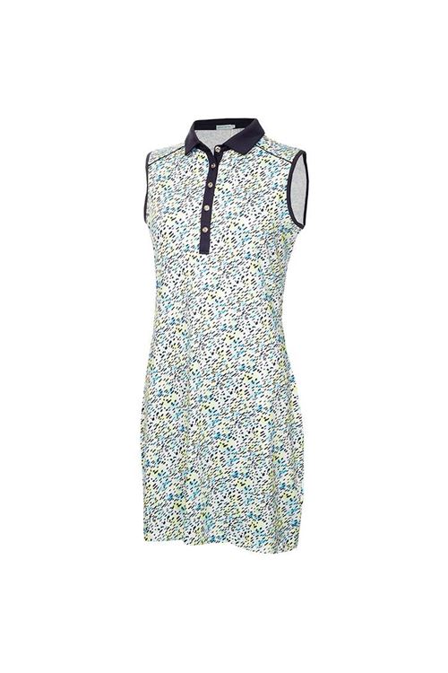 Green Lamb Ladies Kaye Sleeveless Printed Dress - Watermark - SG22926