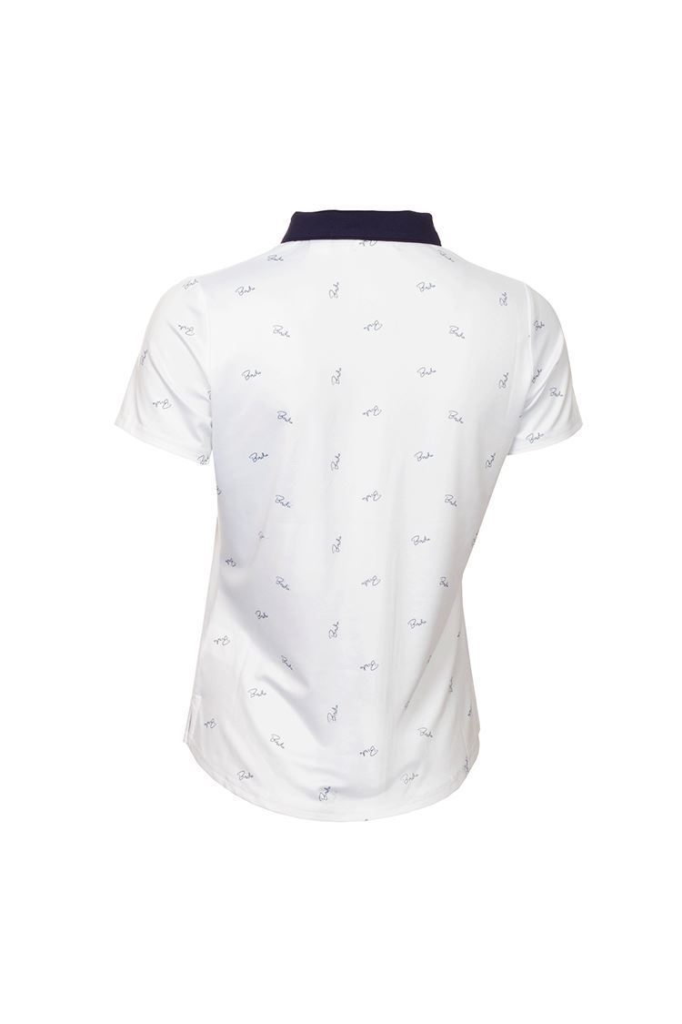 Picture of Green Lamb Ladies Katia Print Polo Shirt - Birdie