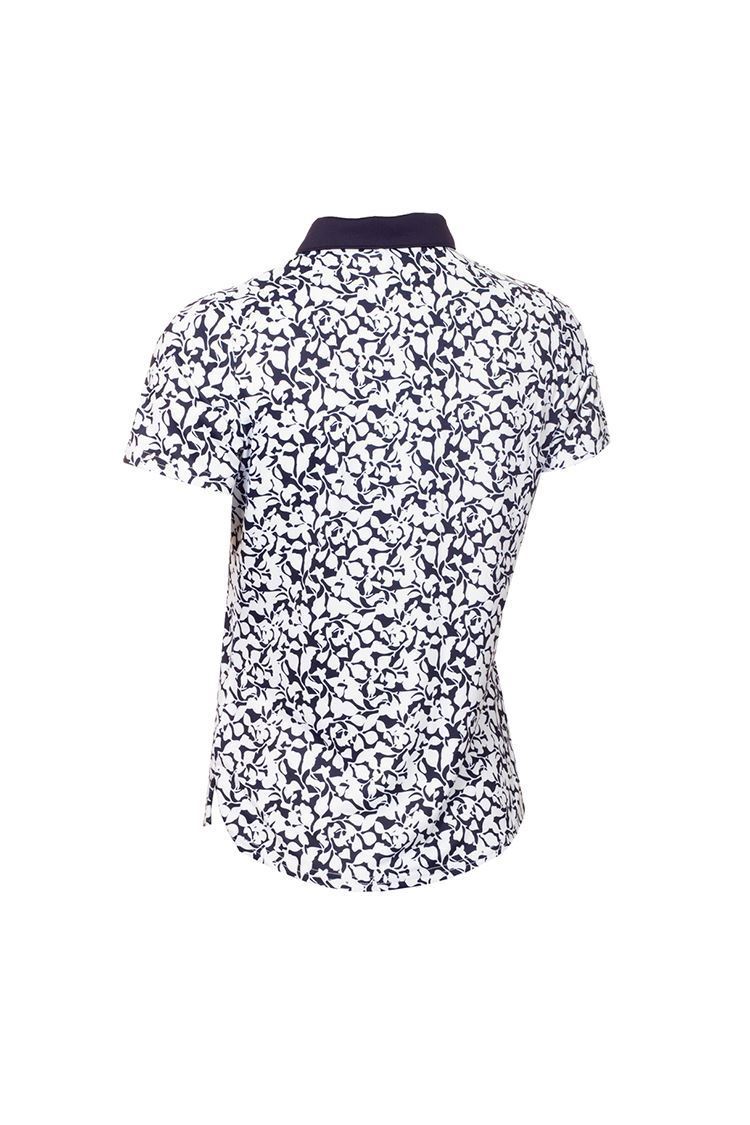 Picture of Green Lamb zns Ladies Katia Print Polo Shirt - Lace