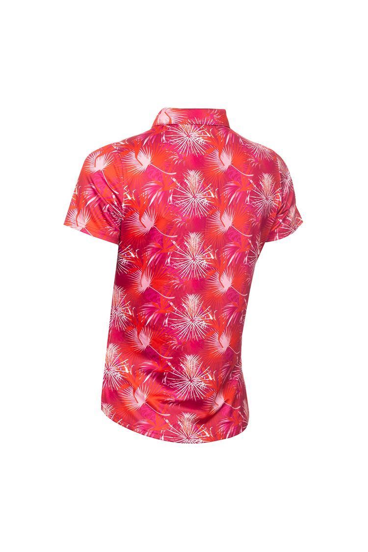 Picture of Green Lamb Ladies Katia Print Polo Shirt - Paradise