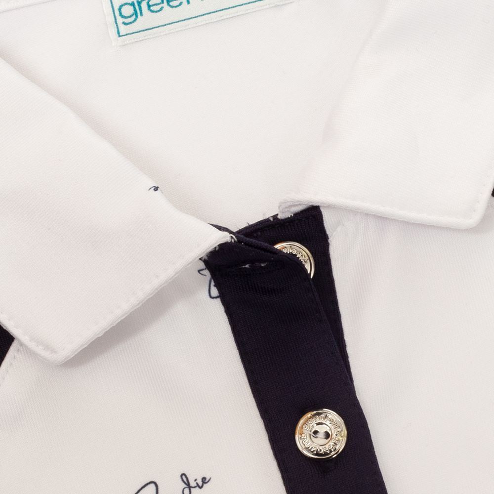 Picture of Green Lamb Ladies Katy Sleeveless Polo with Curved Seams - Birdie