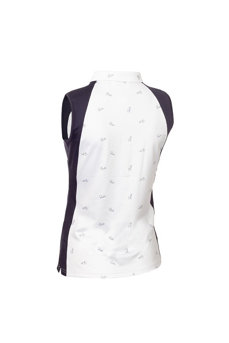 Picture of Green Lamb zns  Ladies Katy Sleeveless Polo with Curved Seams - Birdie