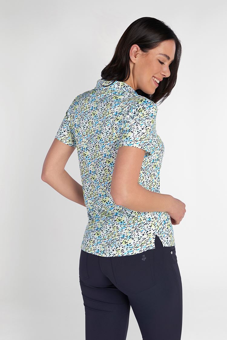 Picture of Green Lamb zns Ladies Katia Print Polo Shirt - Watermark