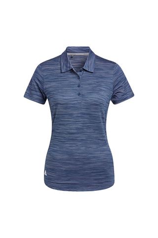 Picture of adidas Women's Spacedye Short Sleeve Polo Shirt - Crew Navy / White