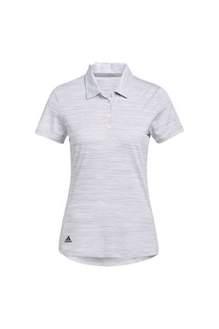 Show details for adidas Women's Spacedye Short Sleeve Polo Shirt - White / Black