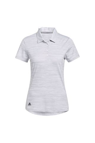 Picture of adidas Women's Spacedye Short Sleeve Polo Shirt - White / Black