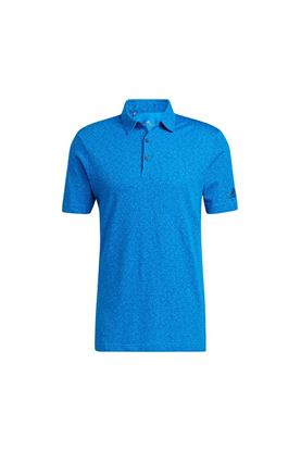 Show details for adidas Men's Abstract Print Polo Shirt - Blue Rush / Crew Navy