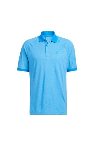 Picture of adidas zns  Men's Moss Stitch Jacquard Polo Shirt - Blue Rush / White