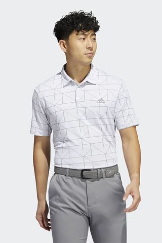 Picture of adidas zns Men's Jacquard Polo Shirt - White / Grey Three