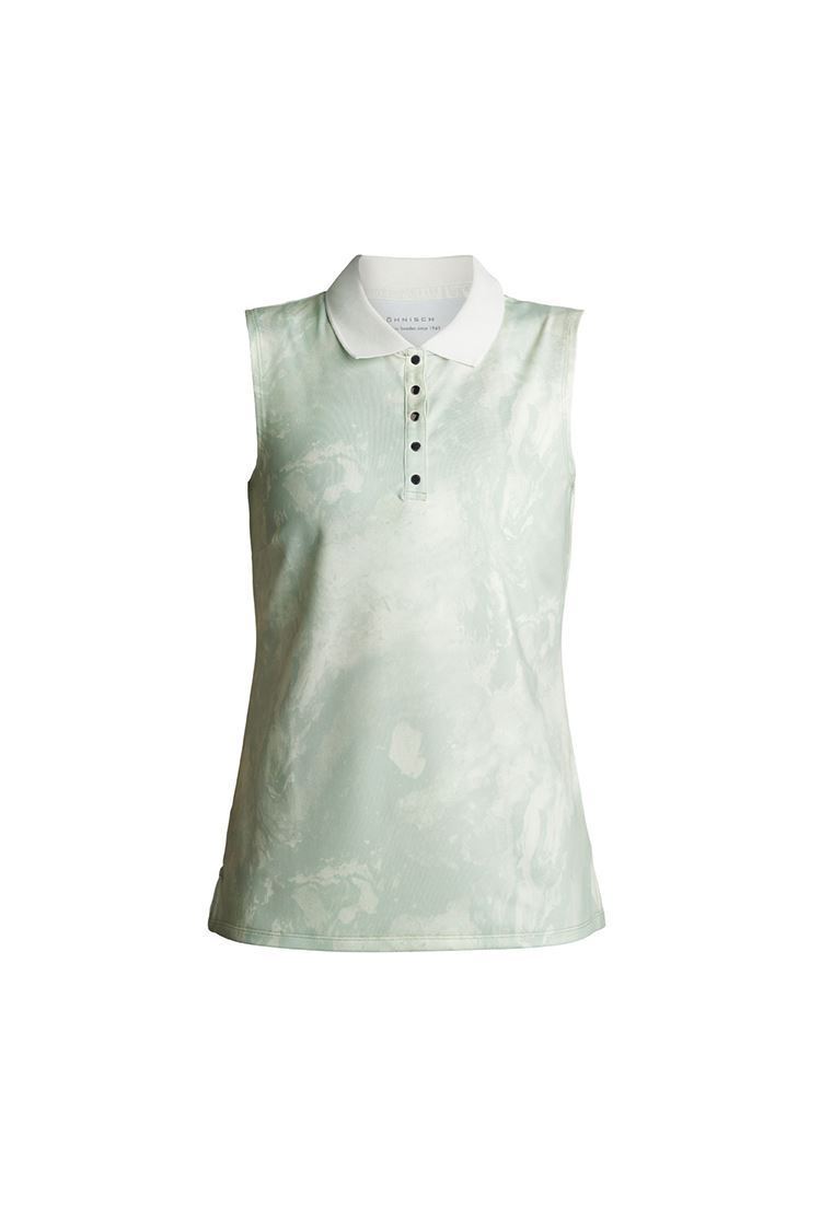 Rohnisch Ladies Direction Sleeveless Polo Shirt - Algal Bloom Seafoam ...