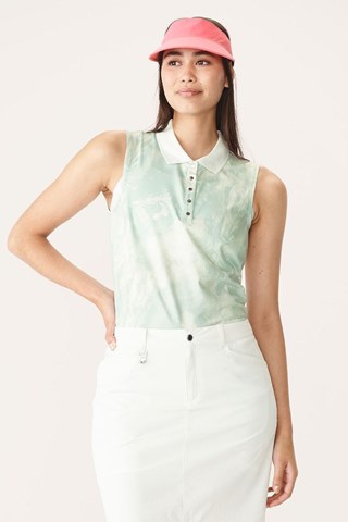 Picture of Rohnisch zns Ladies Direction Sleeveless Polo Shirt - Algal Bloom Seafoam
