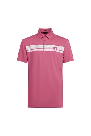 Picture of J.Lindeberg zns Men's Clark Regular Fit Golf Polo Shirt - Hot Pink S166