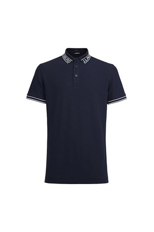 Show details for J.Lindeberg Men's Austin Regular Golf Polo Shirt - JL Navy 6855 - LARGE ONLY