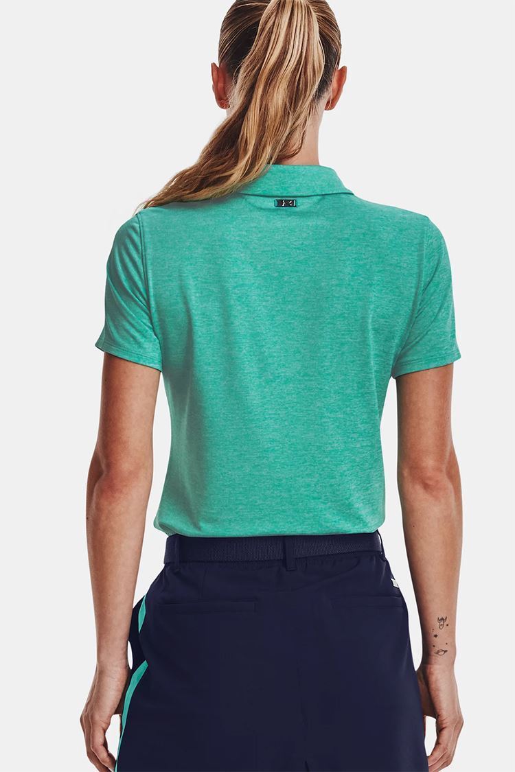 Under Armour Womens Ua Zinger Short Sleeve Polo Shirt Neptune 369