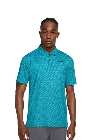 Picture of Nike zns Golf Men's Dri - Fit Vapor Stripe Polo Shirt - Bright Spruce 367