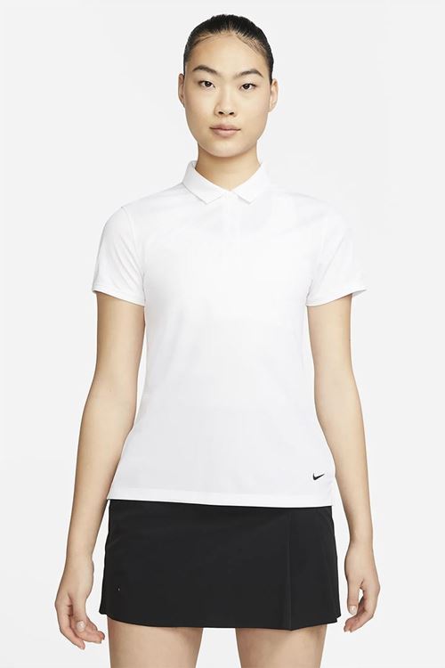 Nike Golf zns Women's Dri-Fit Victory Short Sleeve Polo Shirt - White ...