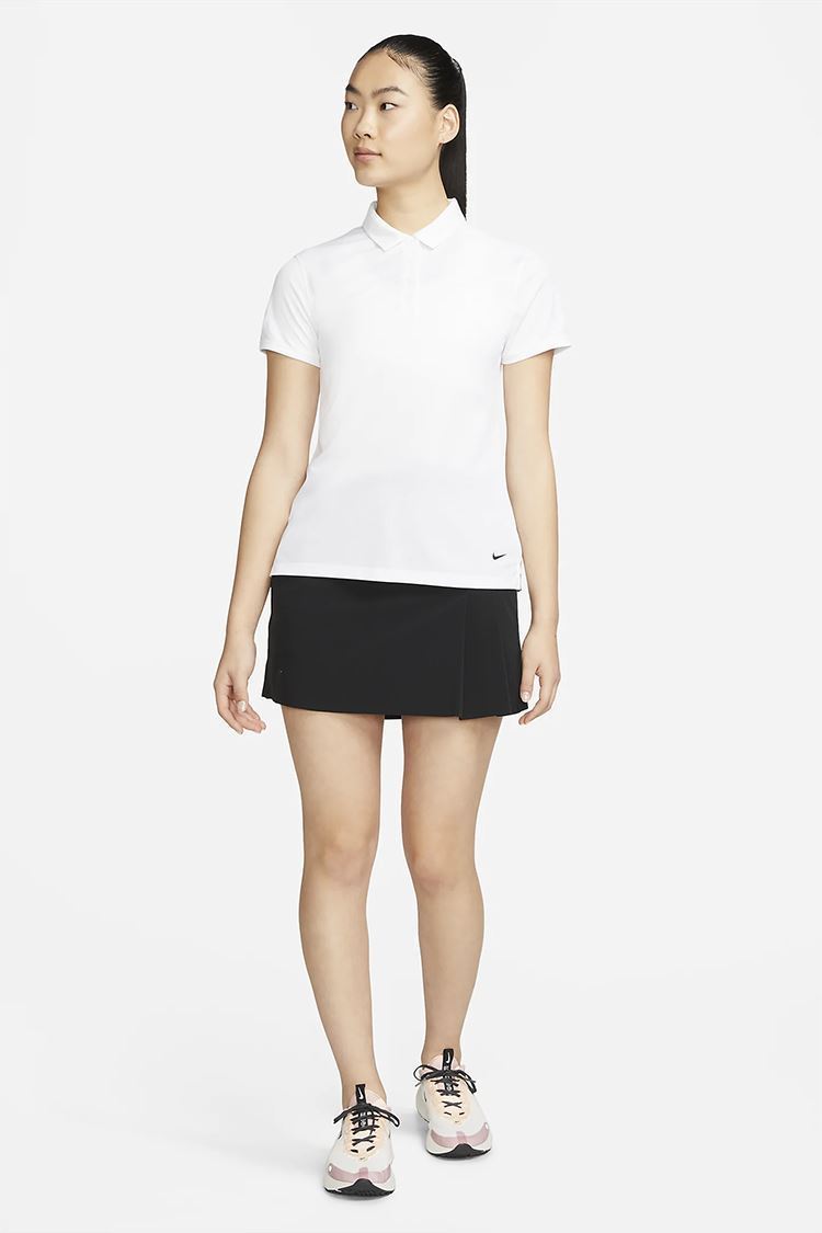 Nike Golf zns Women's Dri-Fit Victory Short Sleeve Polo Shirt - White ...