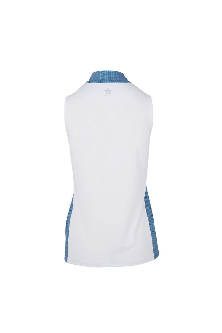 Picture of Swing out Sister Ladies Clara Sleeveless Polo Shirt - White
