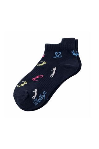 Picture of Daily Sports zns Ladies Chatty Ankle Socks - Dark Navy