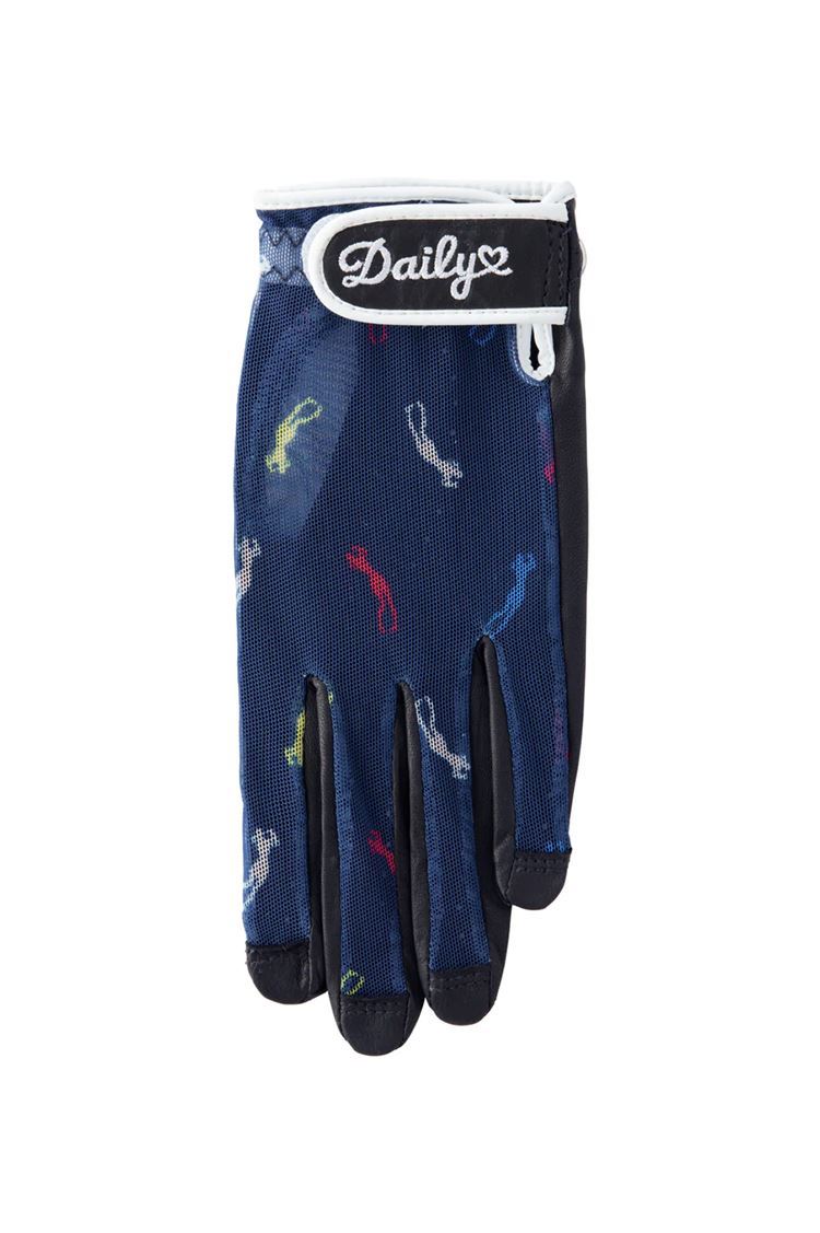 Picture of Daily Sports zns Ladies Chatty Sun Glove - Left Hand - Dark Navy / Black