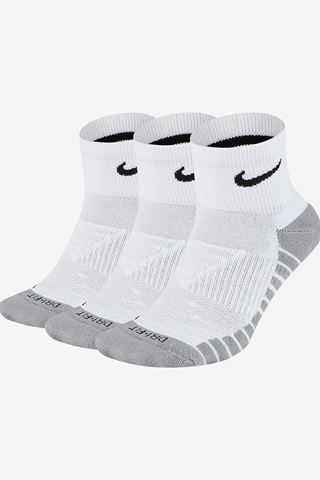 Picture of Nike Golf zns Men's Everyday Lightweight Max Cushioned Ankle Socks - 3 Pack -White