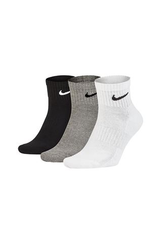 Picture of Nike zns Golf Men's Everyday Cotton Cushioned Ankle Socks - Grey / Black / White 964