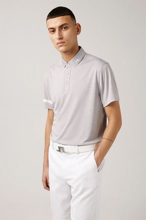 J.Lindeberg Men's Heath Regular Fit Golf Polo Shirt - Micro Chip ...