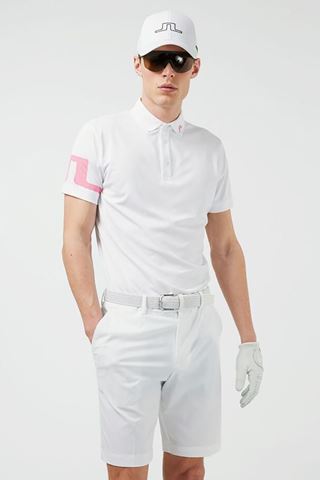 Picture of J.Lindeberg zns Men's Heath Regular Fit Golf Polo Shirt - Hot Pink S166