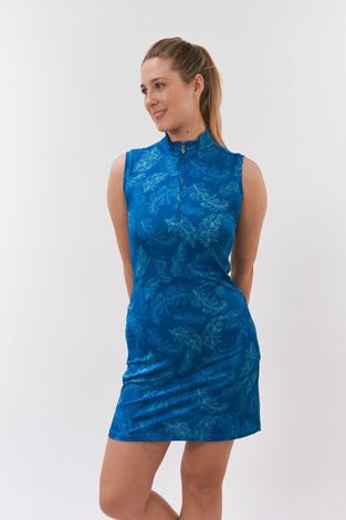 Show details for Pure Golf Ladies Miley Golf Dress - Feather Blue