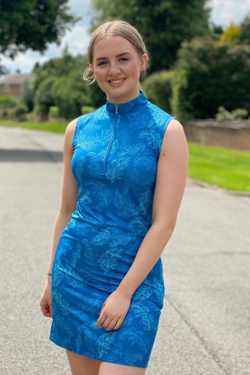 Picture of Pure Golf Ladies Miley Golf Dress - Feather Blue