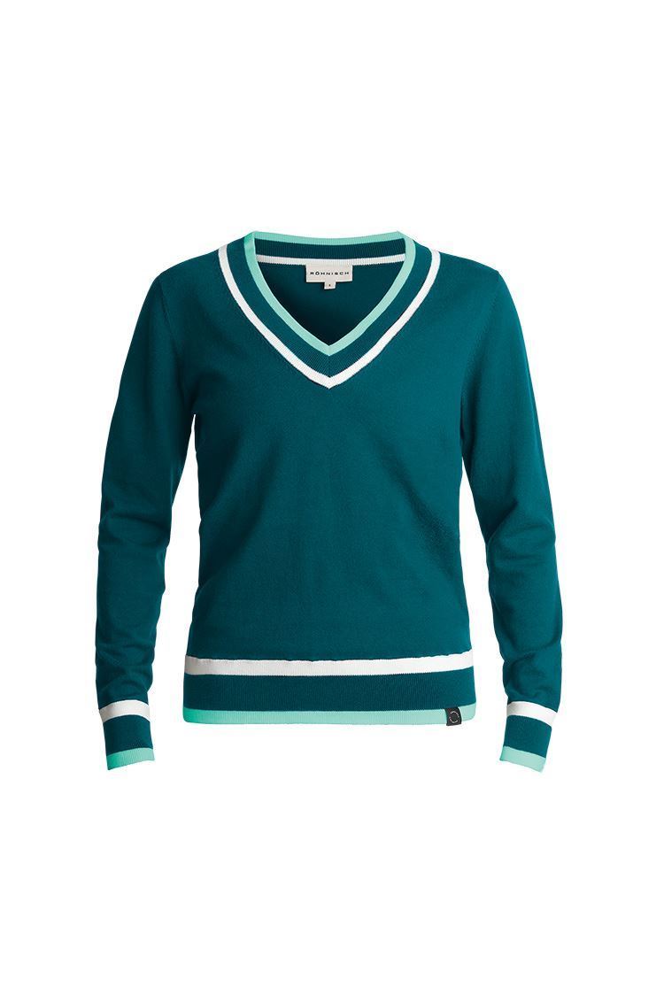 Picture of Rohnisch zns  Ladies Annie Sweater - Deep Teal