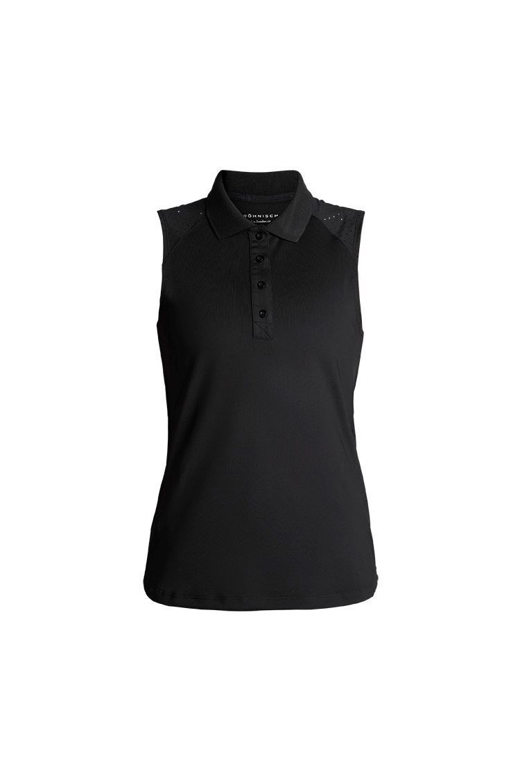 Picture of Rohnisch Ladies zns Rumi Sleeveless Polo Shirt - Black