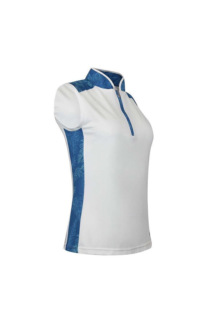 Picture of Pure Golf Ladies Audrina Sleeveless Polo Shirt - Feather Blue - XS Only