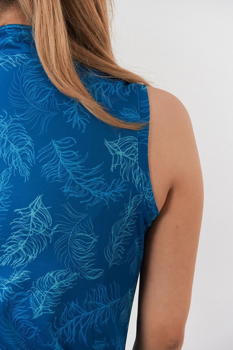 Picture of Pure Golf Ladies Lucia Sleeveless Polo Shirt - Feather Blue