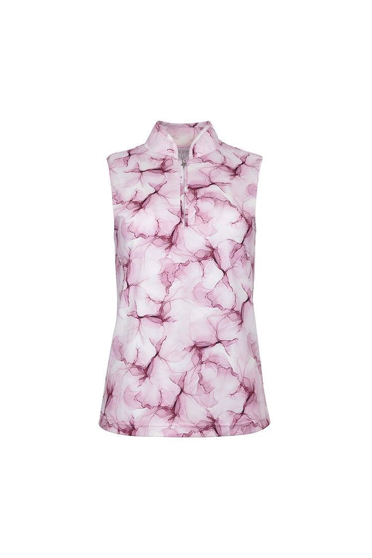 Picture of Pure Golf Ladies Lucia Sleeveless Polo Shirt - Blossom Pink
