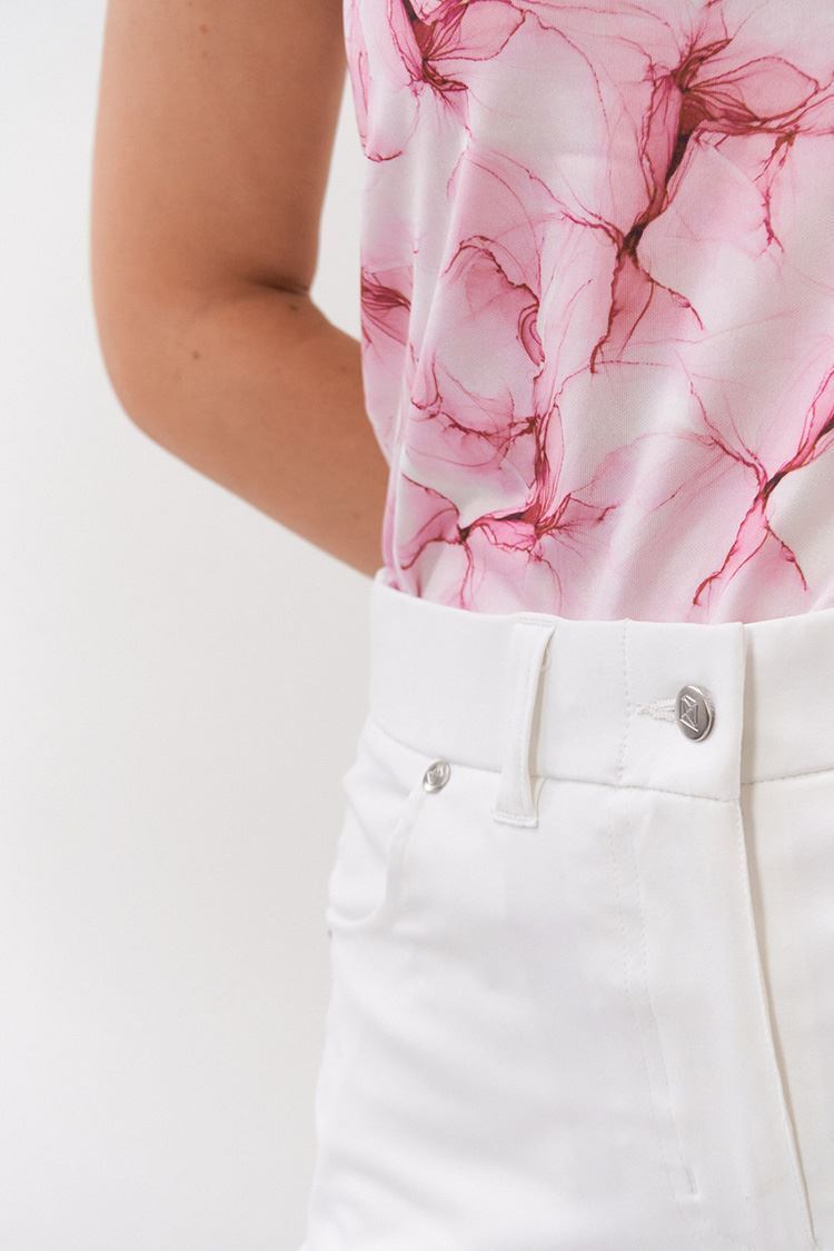 Picture of Pure Golf Ladies Lucia Sleeveless Polo Shirt - Blossom Pink