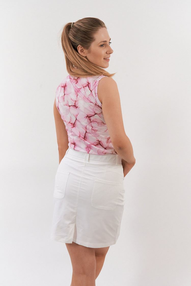 Picture of Pure Golf Ladies Lucia Sleeveless Polo Shirt - Blossom Pink