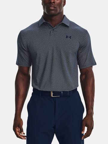 Picture of Under Armour zns  Men's UA T2G Printed Polo Shirt - Academy / White 408