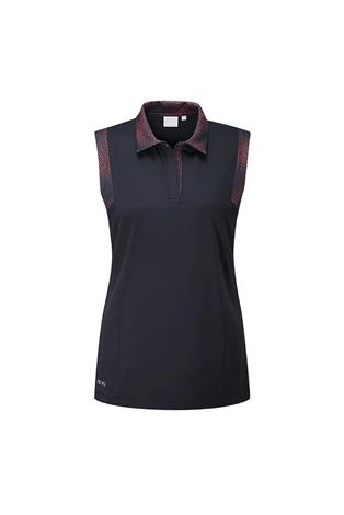 Show details for Ping Ladies Evie Sleeveless Polo Top - Navy Multi