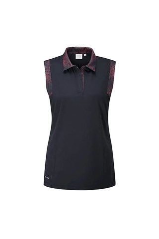 Picture of Ping zns  Ladies Evie Sleeveless Polo Top - Navy Multi