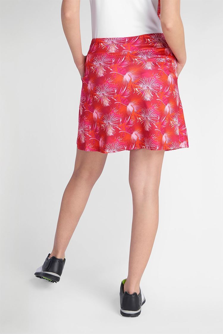 Picture of Green Lamb Ladies Kelsey Printed Flared Skort - Paradise