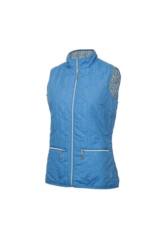 Picture of Green Lamb Lzns adies Kelly Reversible Gilet - Cobalt / Zing