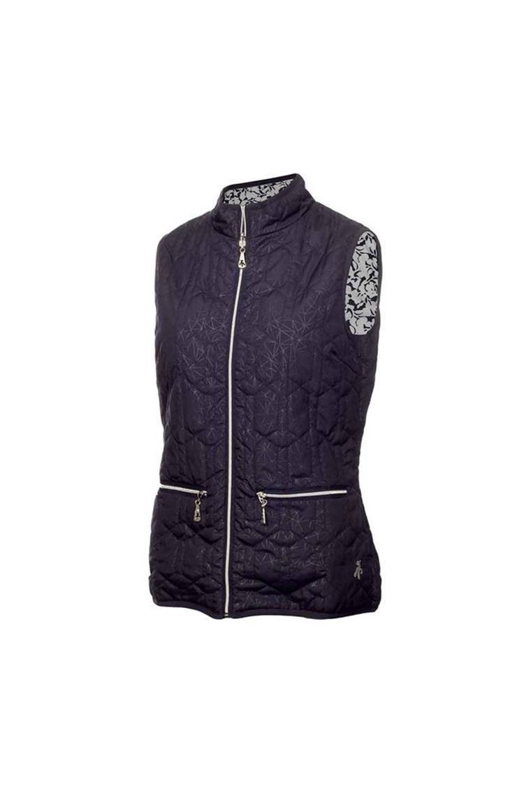 Picture of Green Lamb Ladies Kelly Reversible Gilet - Navy / Lace (UK: 10 ONLY)