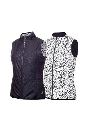 Show details for Green Lamb Ladies Kelly Reversible Gilet - Navy / Lace (UK: 10 ONLY)