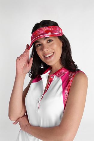 Show details for Green Lamb Ladies Kendall Printed Coil Visor - Paradise