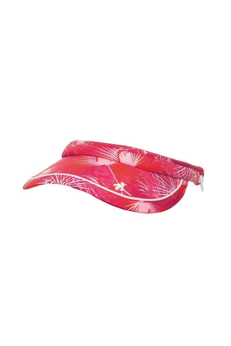 Picture of Green Lamb Ladies Kendall Printed Coil Visor - Paradise