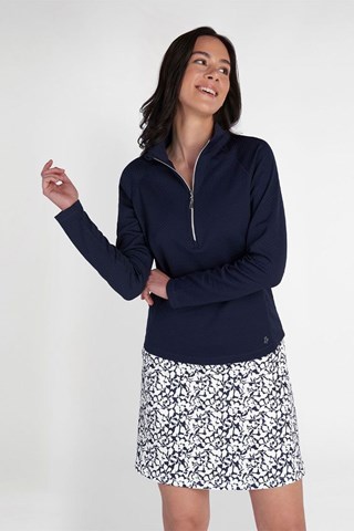 Picture of Green Lamb Ladies Essie Raglan Long Sleeve Top - Navy (UK 8 ONLY)